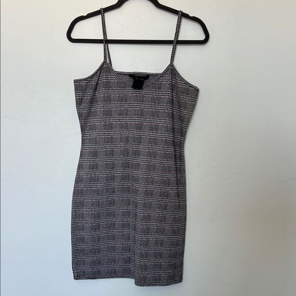 Coco and Shay Houndstooth Spaghetti Strap Mini Dress Purple‎ Size Medium Y2K - Picture 1 of 3